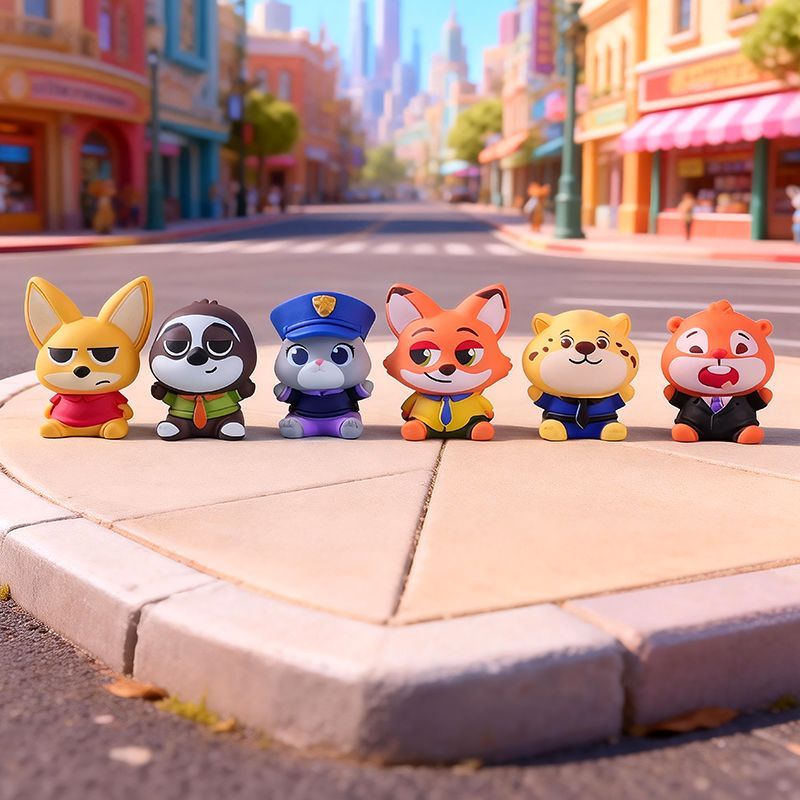 Home Office Romance Manga - New Zootopia resin mini figures blind