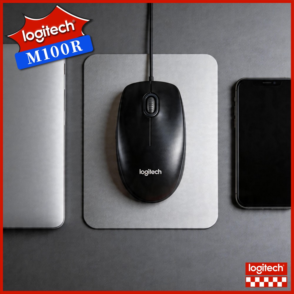 Home Office For Mac - Logitech M100R Wired USB Mouse 1000DPI