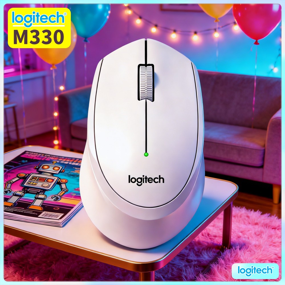 Home Office For Mac - Logitech M330 Silent Wireless Mouse Portable