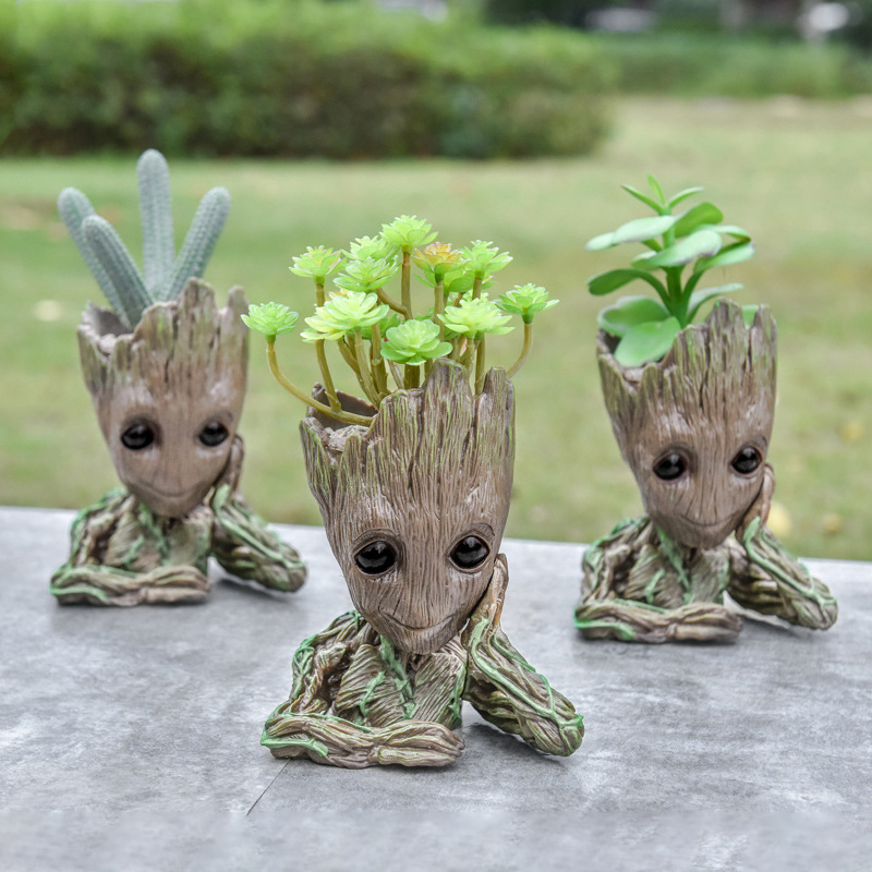 Home Office Romance Manga - Baby Groot Flower Pot Home Decoration