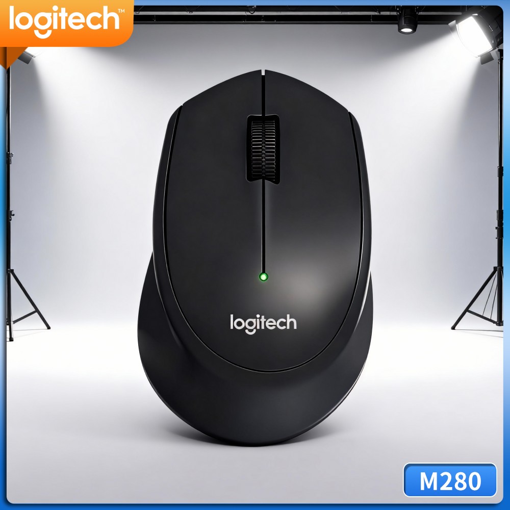 Home Office For Mac - Logitech M280 Ergonomic Wireless Mouse 10M