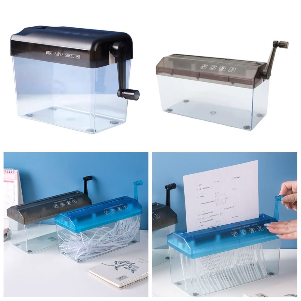Home Office Paper Shredder - High Quality ABS Hand Shredder Mini