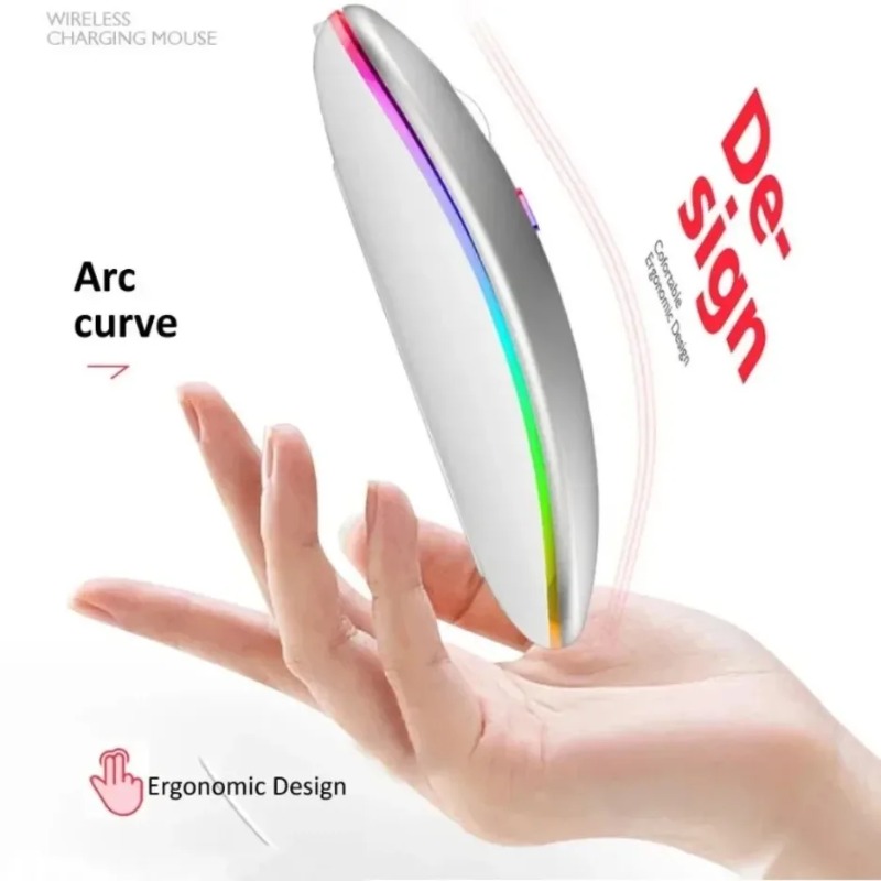 Silent Click RGB Wireless Mous - Home Office For Mac ulasan dan harga