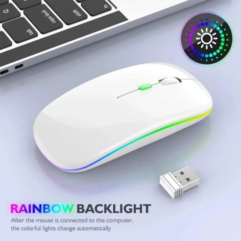 Silent Click RGB Wireless Mous - Home Office For Mac ulasan dan harga