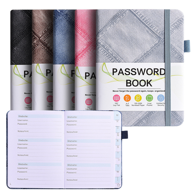 B6 Denim Texture Password Book - Home Office Phone Number ulasan dan harga