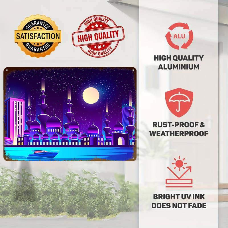 Synthwave Neon City Dubai Meta - Home Office Dubai ulasan dan harga