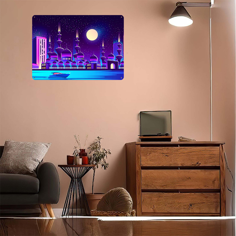 Synthwave Neon City Dubai Meta - Home Office Dubai ulasan dan harga