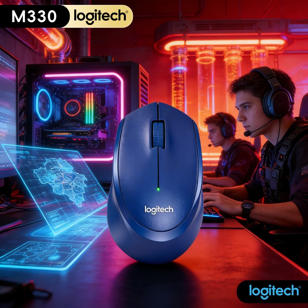 Logitech M330 Ergonomic Wirele - Home Office For Mac ulasan dan harga