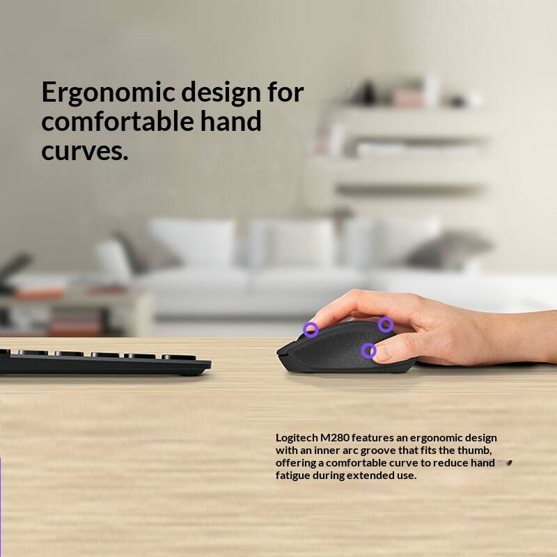Logitech M280 Wireless Mouse 2 - Home Office For Mac ulasan dan harga