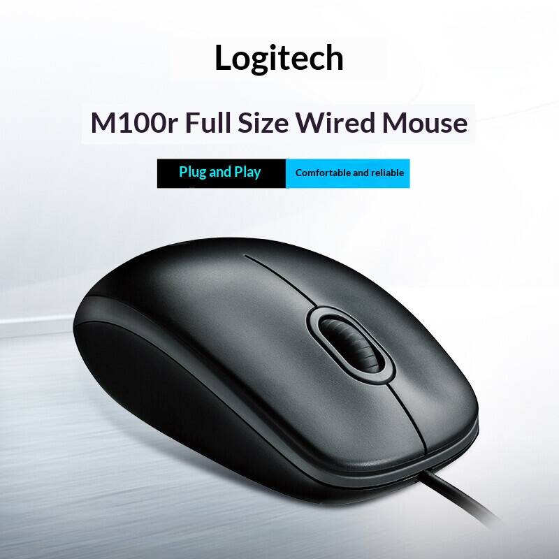 Logitech M100R Wired USB Mouse - Home Office For Mac ulasan dan harga