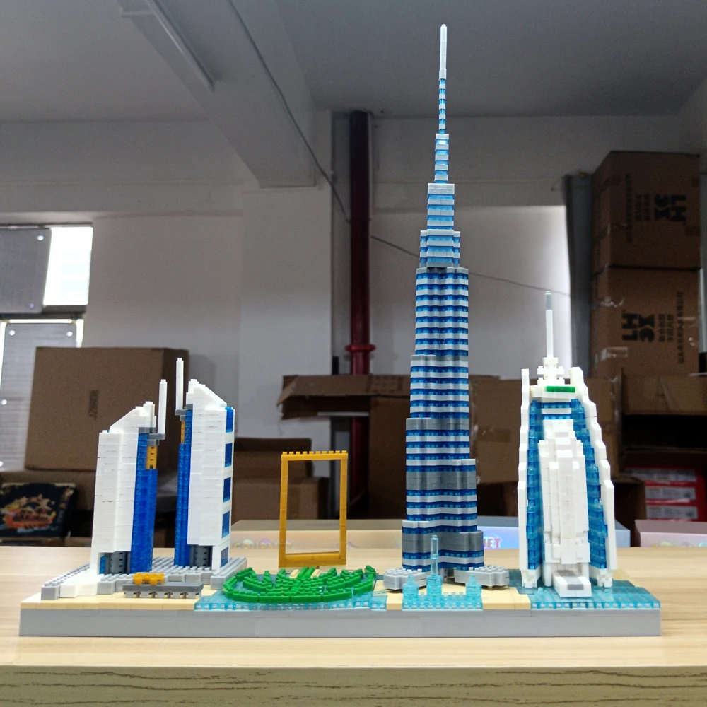 3D Dubai City Skyline Eiffel T - Home Office Dubai ulasan dan harga