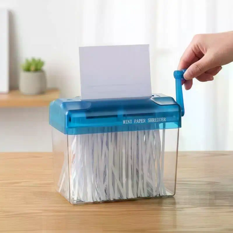 Portable Mini Manual Paper Shr - Home Office Paper Shredder ulasan dan harga