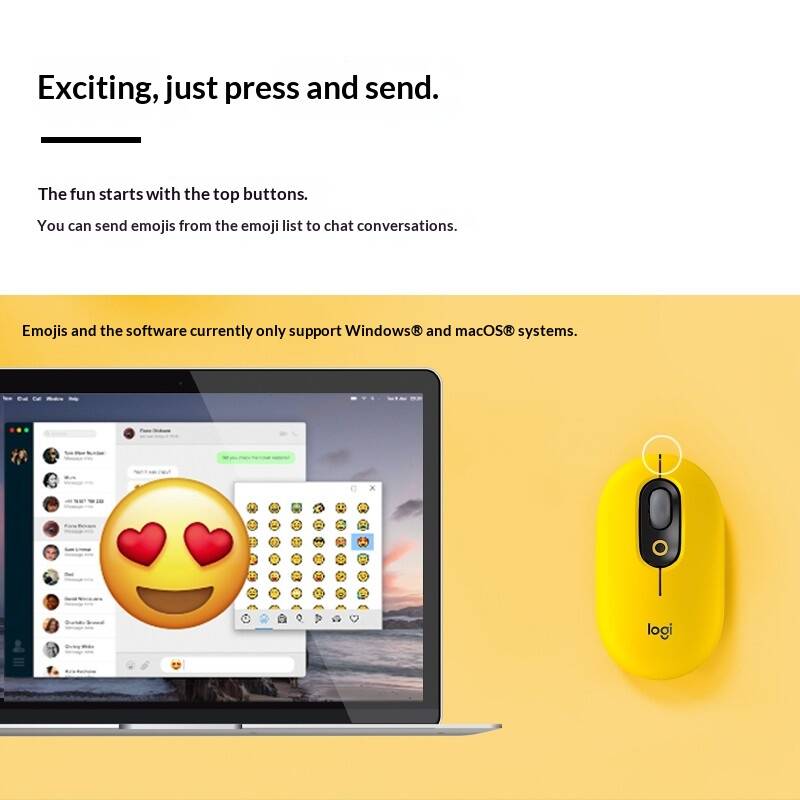 Logitech M350 POP Wireless Mou - Home Office For Mac ulasan dan harga