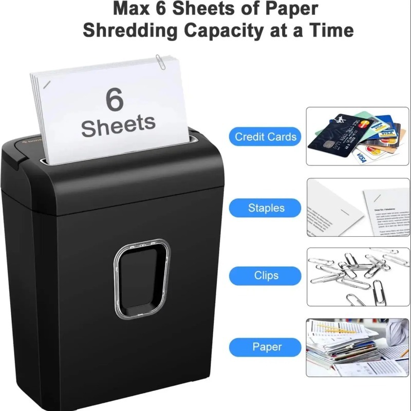 Bonsaii 6-Sheet Micro-Cut Pape - Home Office Paper Shredder ulasan dan harga