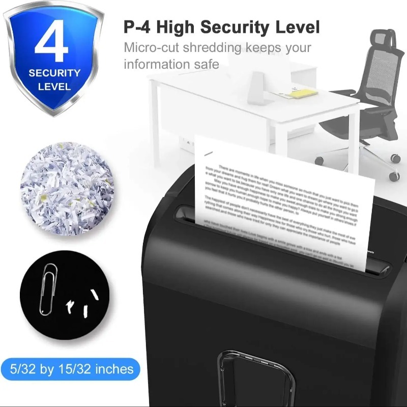 Bonsaii 6-Sheet Micro-Cut Pape - Home Office Paper Shredder ulasan dan harga
