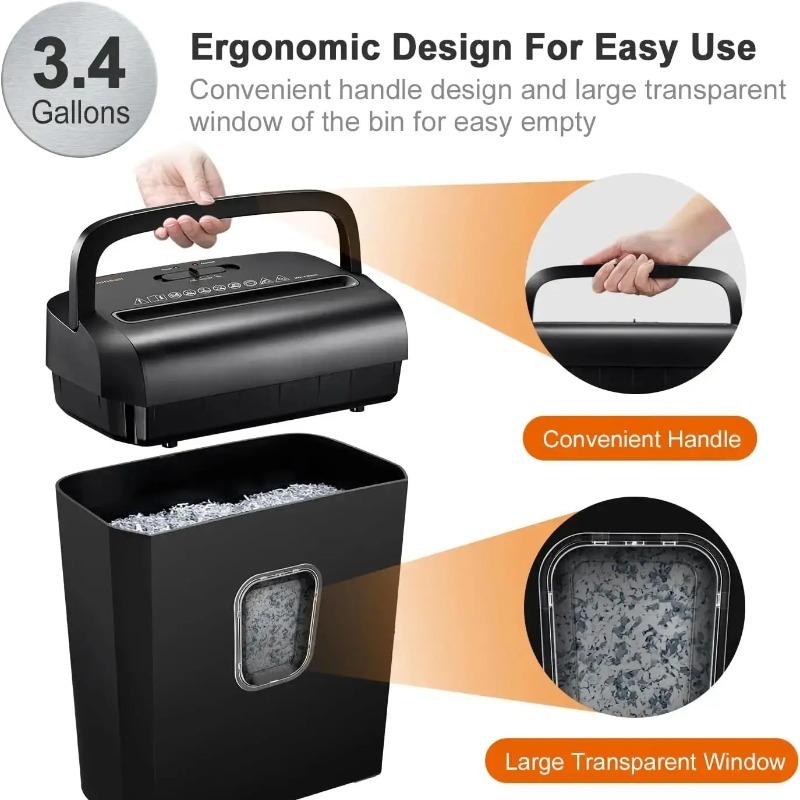 Bonsaii 6-Sheet Micro-Cut Pape - Home Office Paper Shredder ulasan dan harga