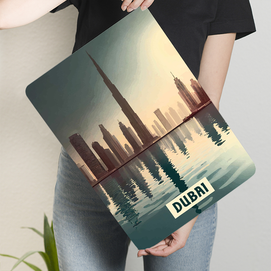 Dubai Skyline at Sunset Metal  - Home Office Dubai ulasan dan harga