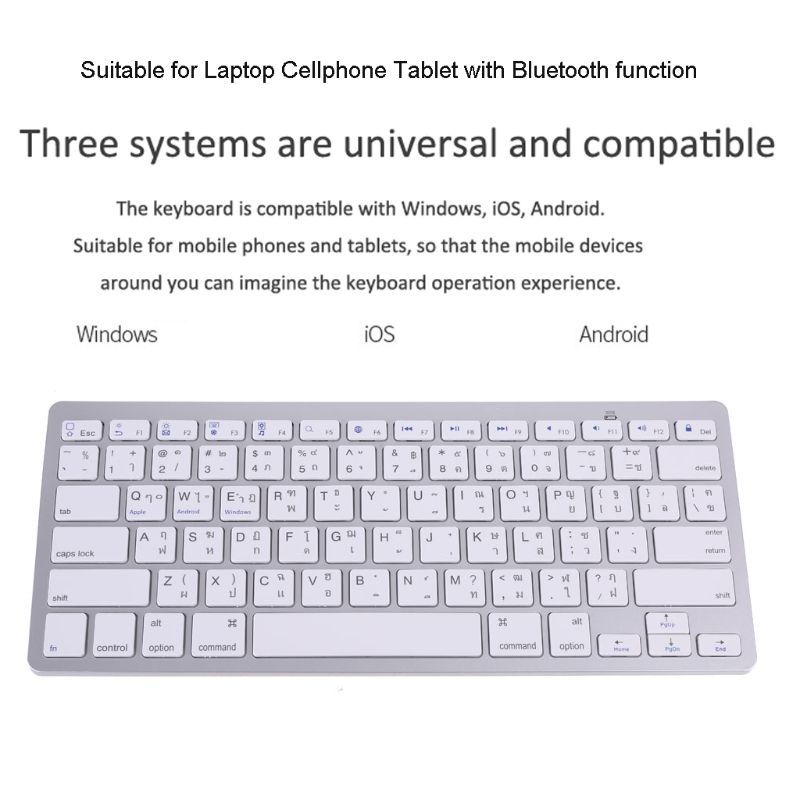 78-key Thai Wireless Keyboard  - Home Office For Mac ulasan dan harga