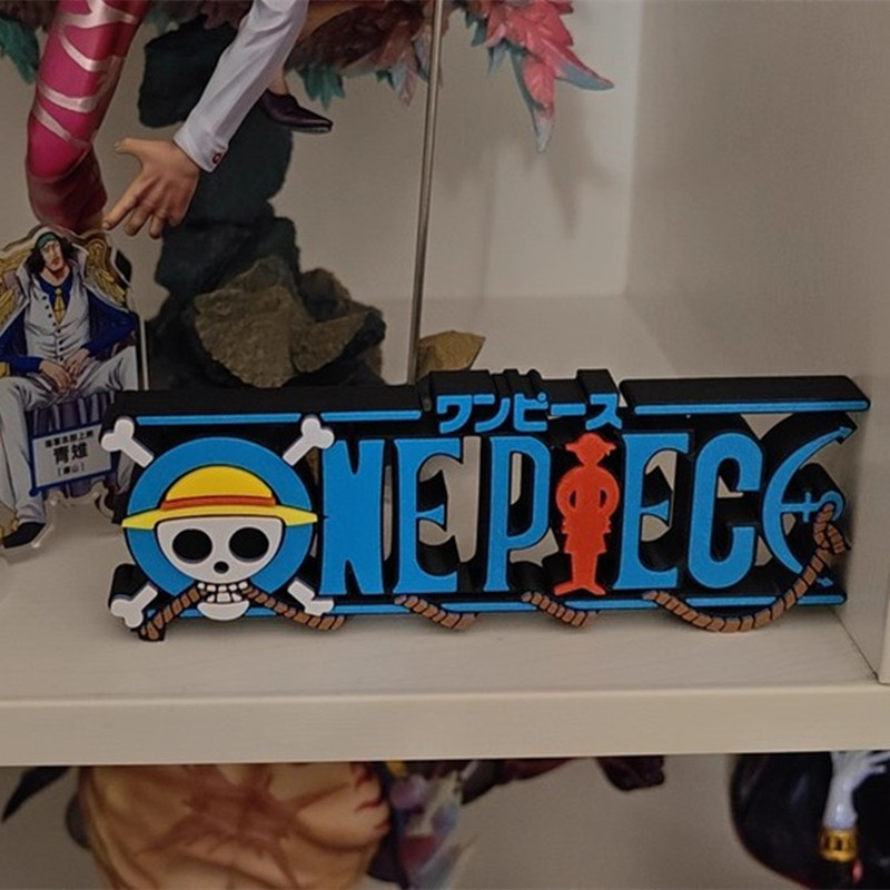 One Piece Logo Figure 3D Print - Home Office Romance Manga ulasan dan harga